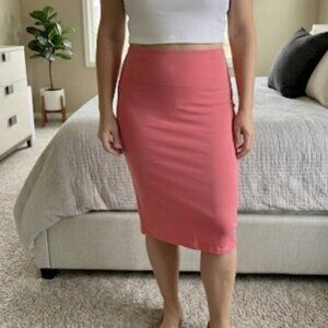 Coral Pencil Skirt for Spring and Summer!